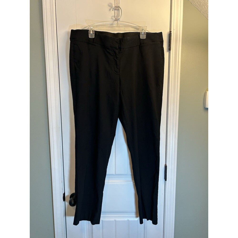Lane Bryant The Allie Black Career Pants Size 20R Stretch Straight Leg Work - Picture 3 of 14